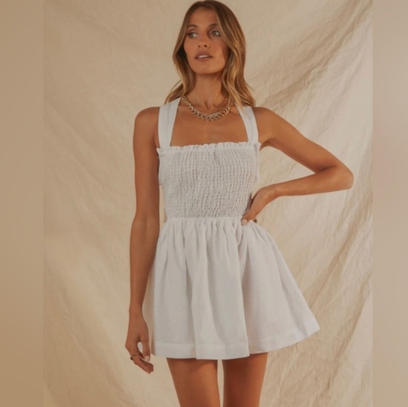 Peppermayo Dresses & Skirts - Peppermayo European Towns Linen Mini Dress